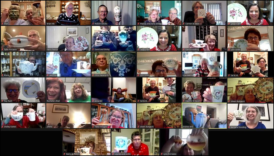screenshot of December 21 Show and Tell Zoom meeting
